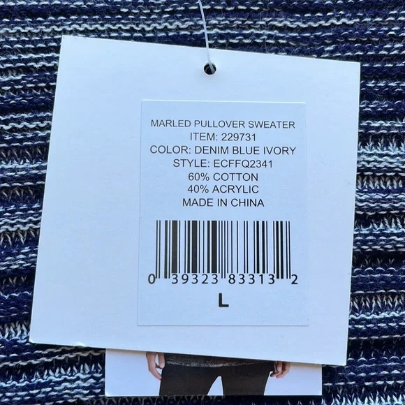 Ellen Tracy Blue Sweater Size L - Picture 5 of 5